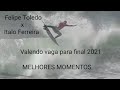 Melhores momentos: Felipe Toledo x Italo Ferreira. Título Mundial 2021 Trestles