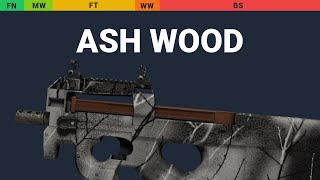 P90 Ash Wood - Skin Float And Wear Preview