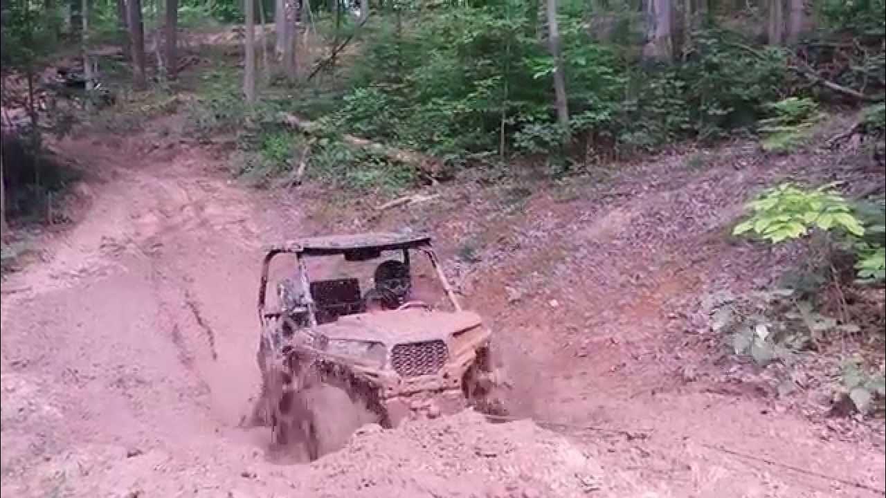 Mountwood Mud Pit 3 Winching Out The RZR YouTube
