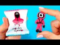 Бумажные сюрпризы Игра в Кальмара! Как сделать коробочки и наклейки из бумаги