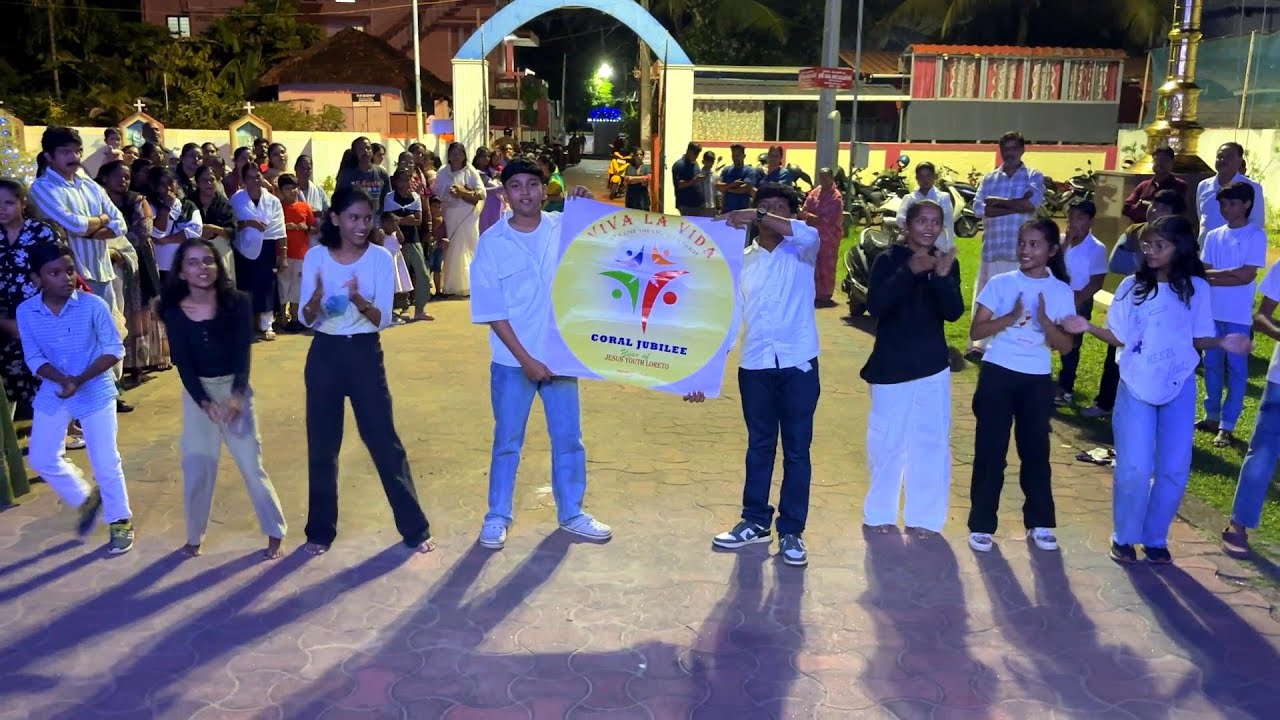 Flash mob performed by Jesus Youth members at Loreto Church