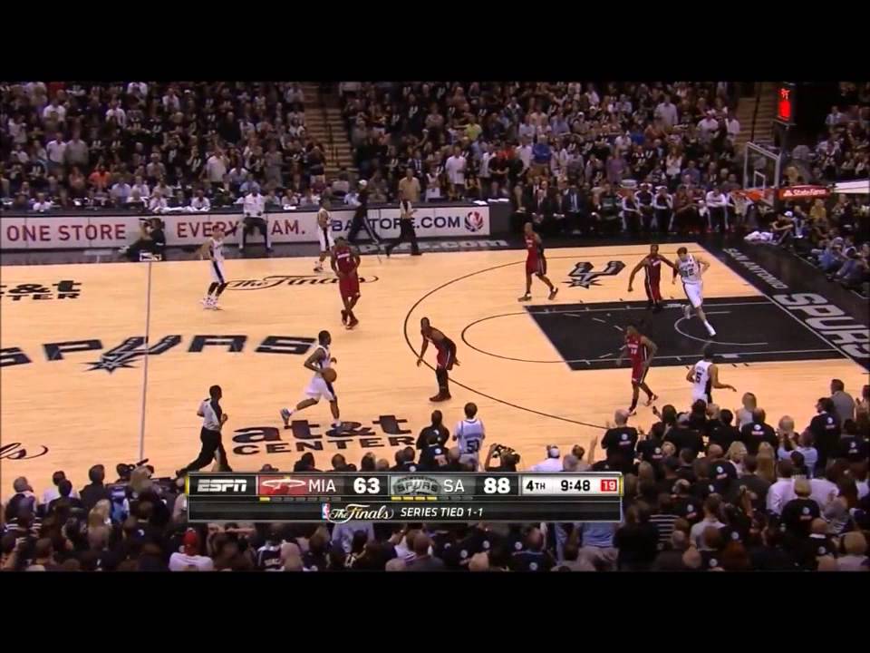 Spurs 50-25 Run vs. Heat (2013 Finals Game 3)