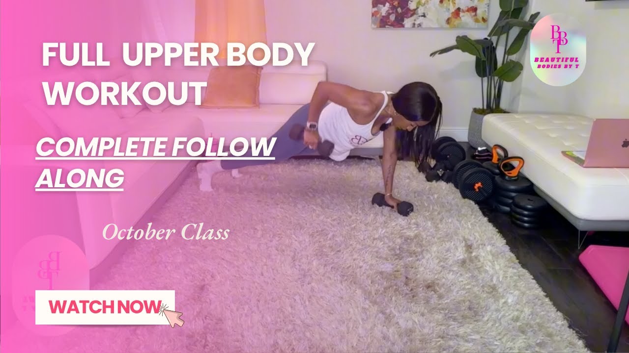 Full follow along Upper Body & Core Workout for Busy Moms - At Home ...