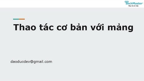 Caác thuật toán ử dụng trong mảng một chiều năm 2024