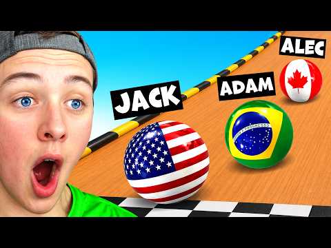 Reacting To 100 Country Marble Race