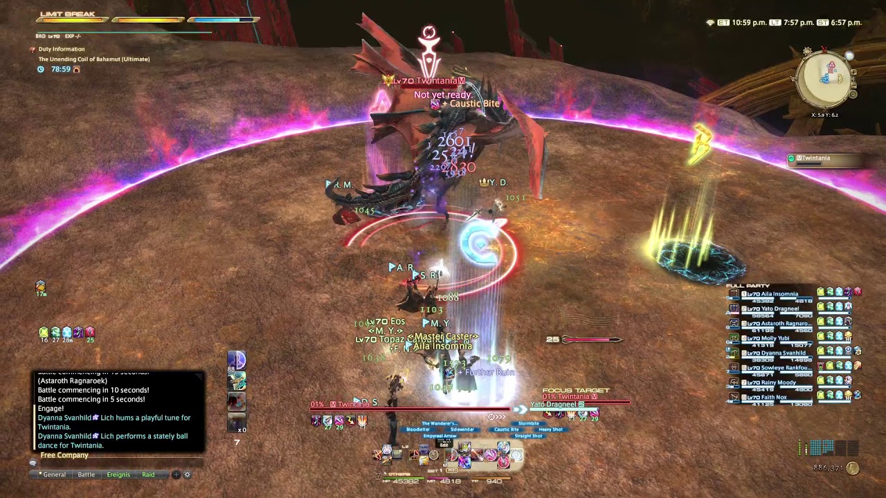 FFXIV UcoB Once upon a time, when Twintania got stuck on a Samurai