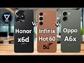 Honor X6d vs Oppo A6x vs Infinix hot 60