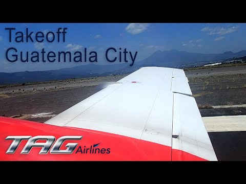 Incredible Turboprop Sounds! | TAG Airlines Embraer EMB-110 ✈ Takeoff Guatemala City La Aurora
