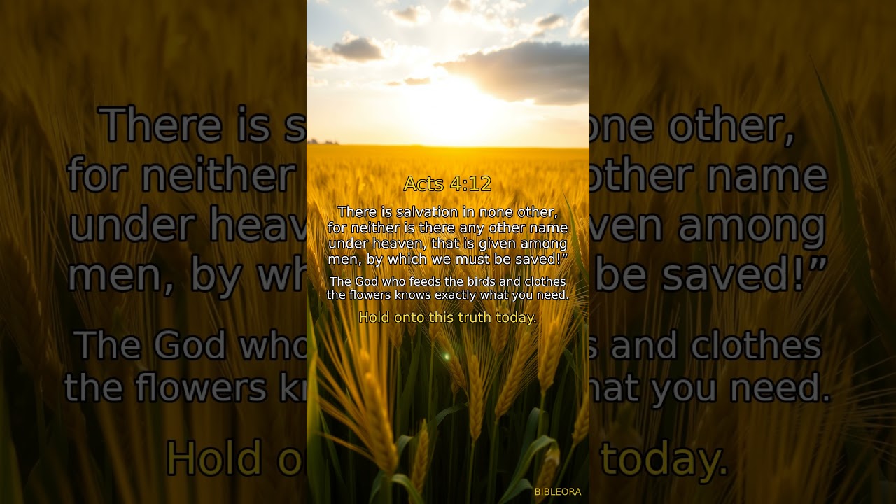 📖 HOLY BIBLE: Acts 4:12 #shorts