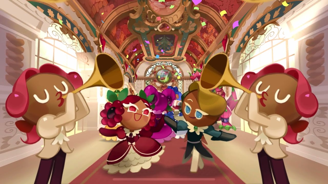 Cookie Run Kingdom : 2nd Ancient Cookie ; Hollyberry Cookie on dark