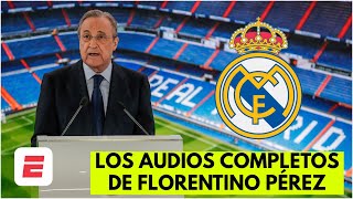 Real Madrid. Los AUDIOS de Florentino Pérez. Le PEGA a Cristiano, Casillas, Mourinho, Figo y Raúl...