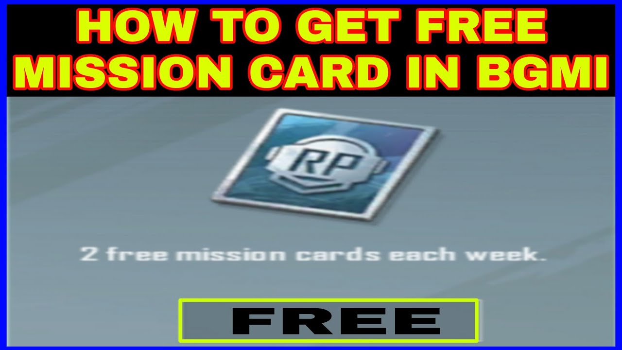 How to Get Free M3 Mission Card in Battlegrounds Mobile India / How to Get Free Mission Card