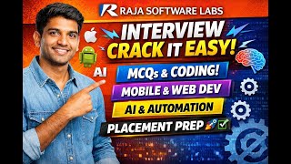 Raja Software Labs Interview Questions 🔥 | MCQs & Coding | Freshers & Experienced 🚀 screenshot 1