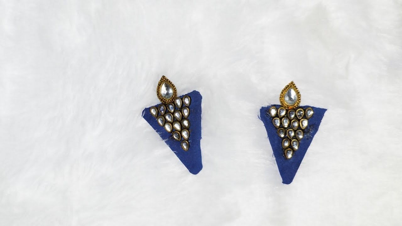 DIY Of Making Fabric Earrings/ How To Make Cloth Jwellaries At Home? /#Trending Earrings❤️