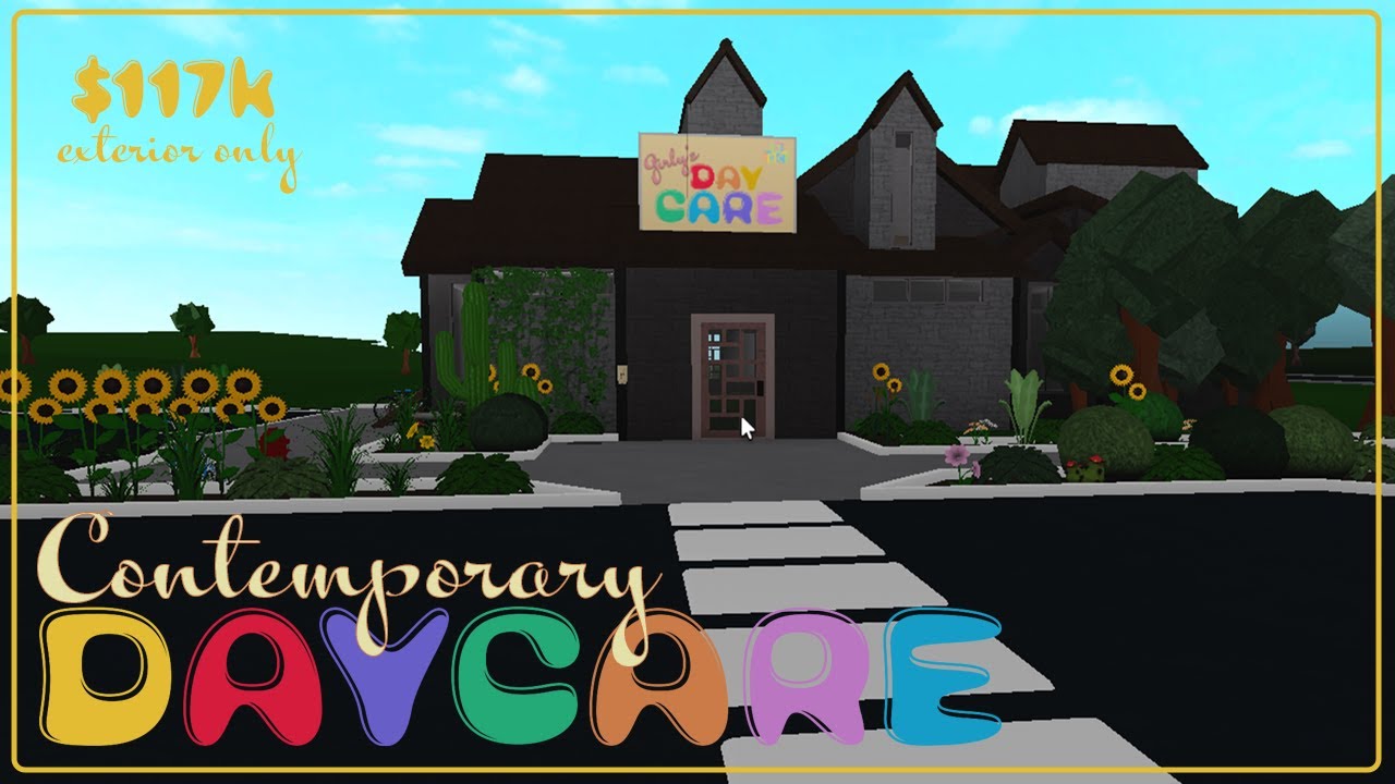 BLOXBURG DAYCARE Childcare Center SPEEDBUILD Roblox Outdoor