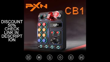 PXN CB1 Simulator Race Central Control Box Multifunctional Keys Control Box RGB For EURO Truck Simul