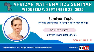 Ana Rita Pires | Infinite staircases in symplectic embeddings