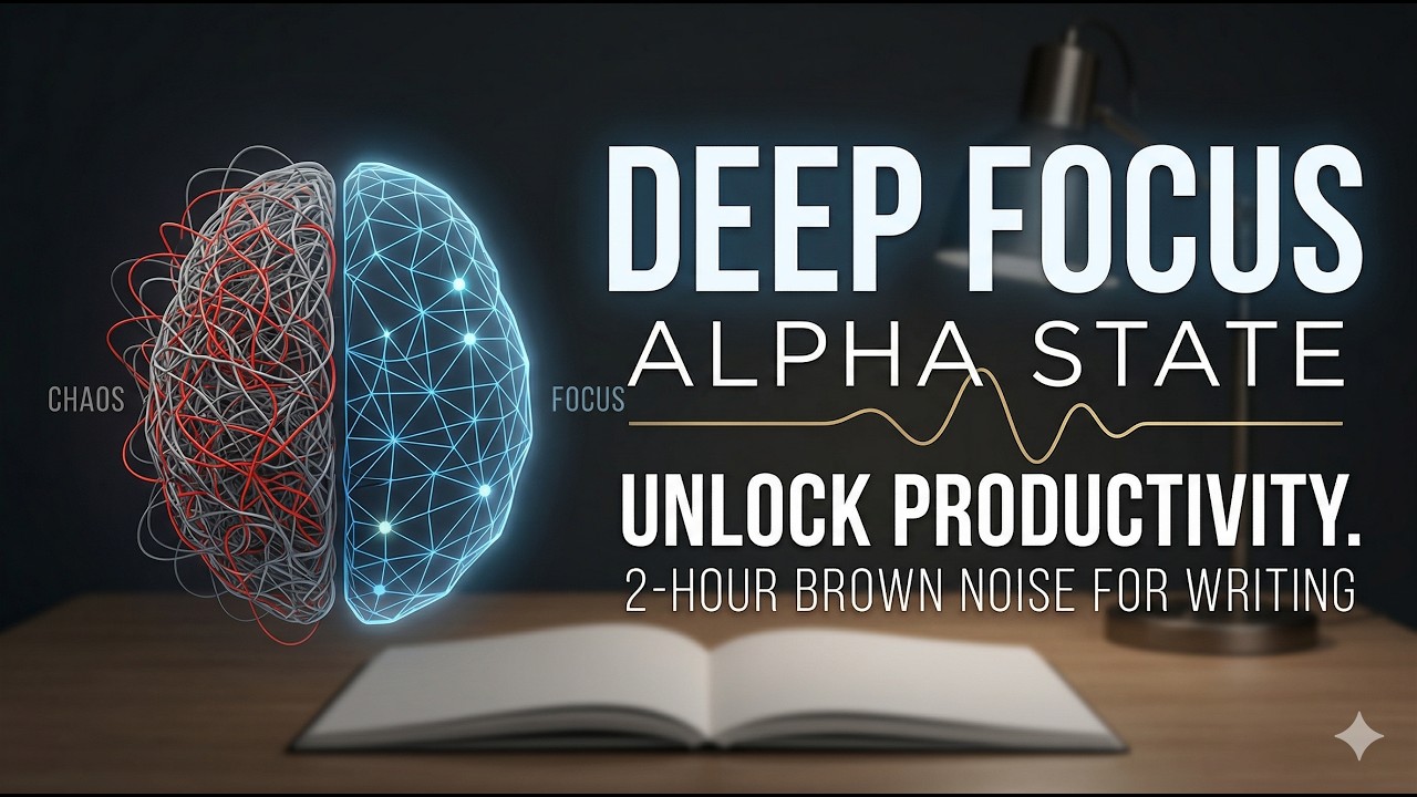 WRITING FLOW: 2 Hours Brown Noise for Deep Focus & ADHD Productivity ...