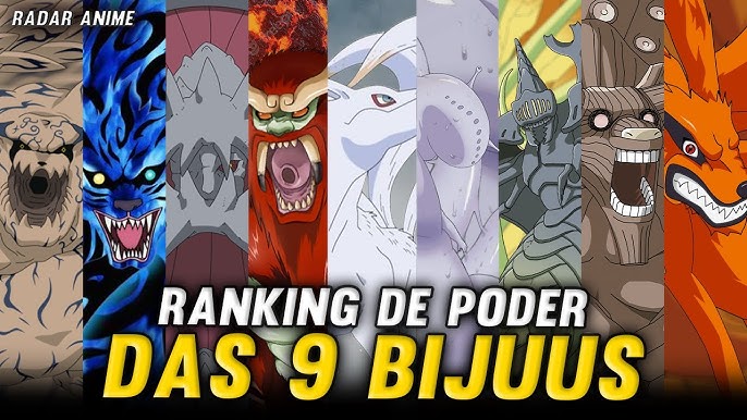 Naruto: Todas as Bestas de Caudas (Bijuu) - NerdOcioso