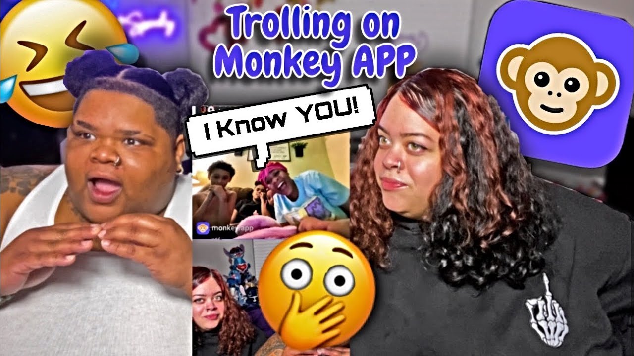 ME AND @erathangjuju GOT ON THE MONKEY APP AND THIS HAPPENED!!!!! (MUST WATCH) 