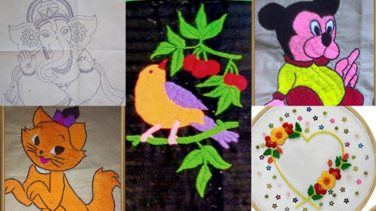 Hand Embroidery wall hanging/Awesome handembroidery design for