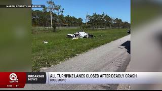 Florida's Turnpike closed in Martin County after crash kills 2