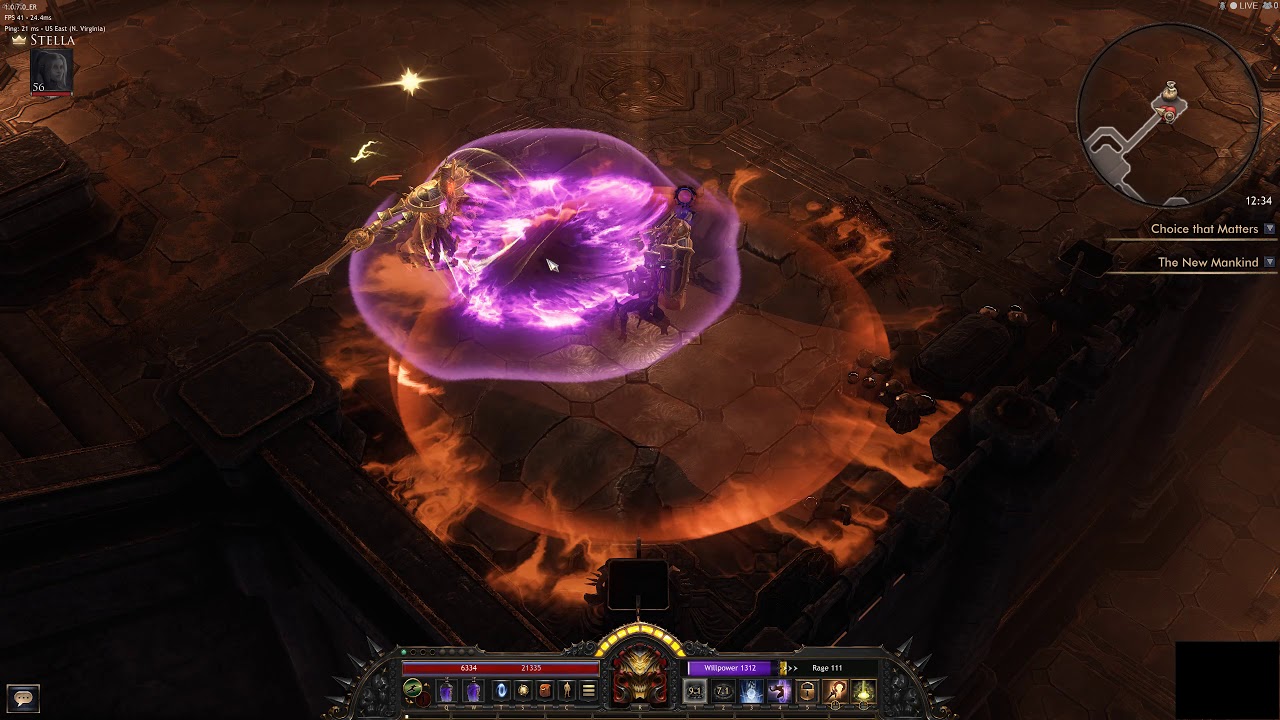 Wolcen DoT Mage Expedition 67 Boss while 13 levels under