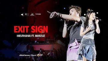 Exit Sign - HIEUTHUHAI ft. marzuz | Live at GENfest 23 | Fancam Focus | Live Performance