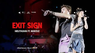 Exit Sign - HIEUTHUHAI ft. marzuz | Live at GENfest 23 | Fancam Focus