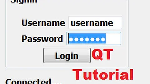 QT C++ GUI Tutorial 10- how to use QLineEdit as password field