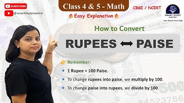 Rupees and Paise Conversion – Class 4 & 5 Maths, Easy Math Conversion #learning  #education