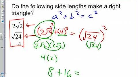 7 2 Pythagorean Theorem and its converse