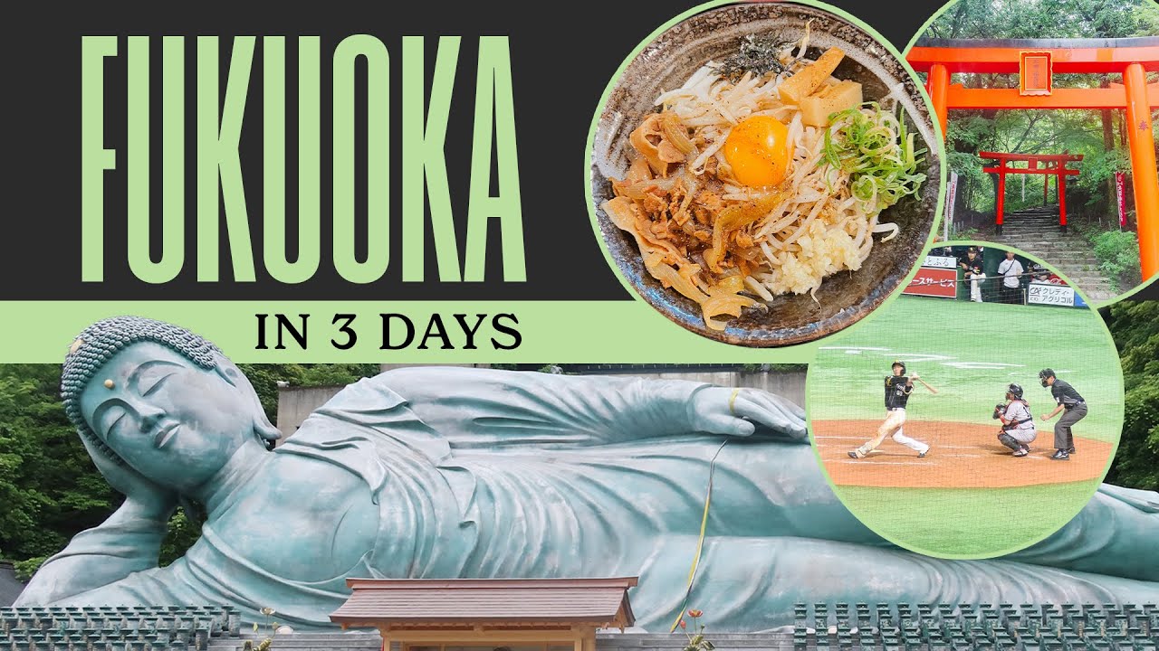 🇯🇵🍜 Exploring Fukuoka, Japan in 3 Days -  Dazaifu, Nanzoin Temple and Watching Baseball!