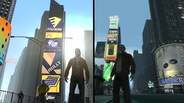 Driver Parallel Lines vs GTA IV map comparison