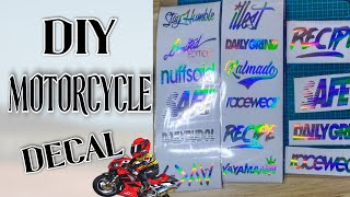 Paano Gumawa ng Motorcycle Decals Gamit Ang Cameo 4 at Holographic Vinyl Sticker | A-Quinn Vlog