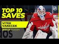 Top 10 Vitek Vanecek Saves from the 2021 NHL Season