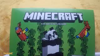 Minecraft 2024 Square Wall Calendar (16 Month) Unboxing & Flip Through