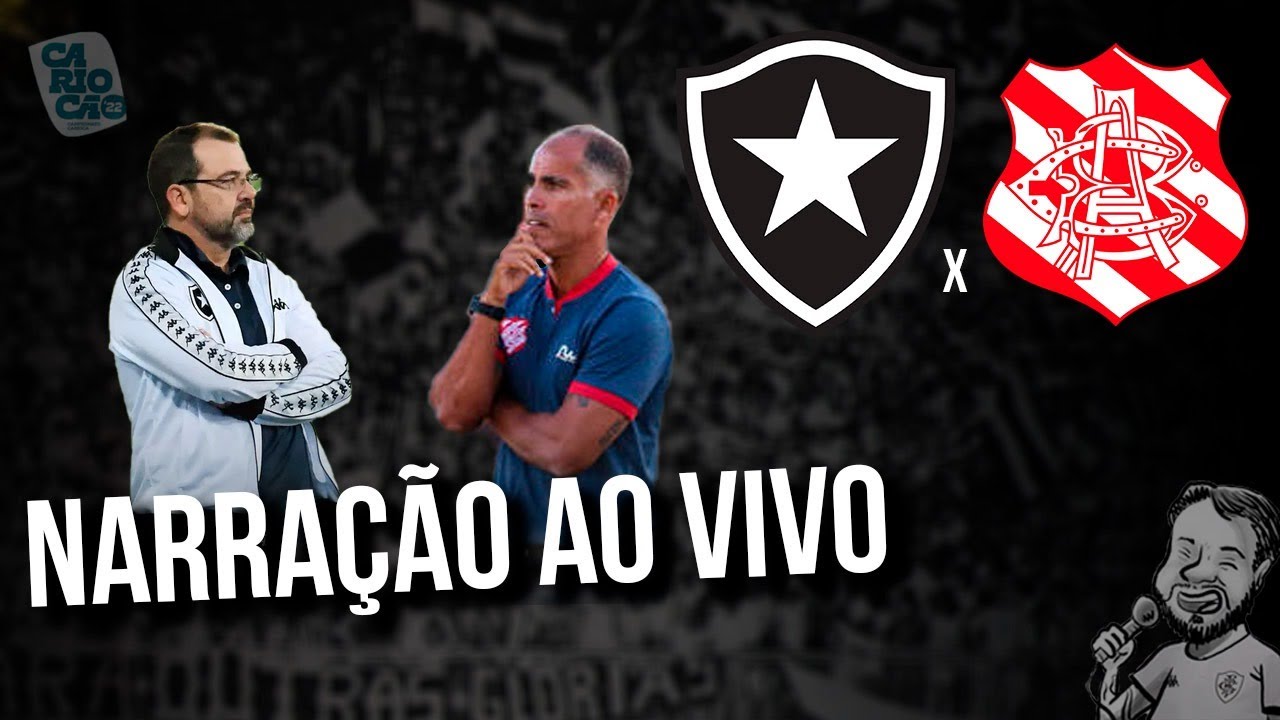 BOTAFOGO X BANGU TRANSMISSÃO AO VIVO - CAMPEONATO CARIOCA 2022 DIRETO DO  NILTON SANTOS 