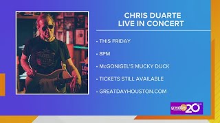 Texas guitar hero Chris Duarte performs "Ain't Giving Up On Us" ahead of concert at McGonigel's Muck