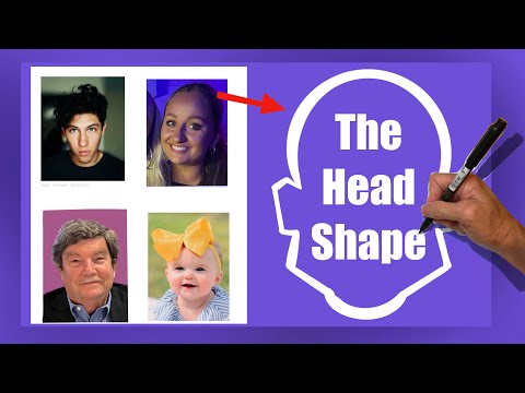 How to Draw a Caricature Head Shape: episode 48