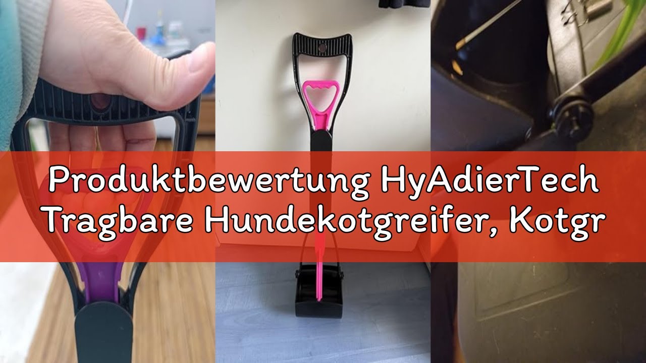 Produktbewertung HyAdierTech Tragbare Hundekotgreifer, Kotgreifer Hunde, Yard Hund Pooper Scooper mi