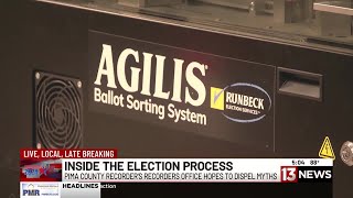 13 News gets look inside Pima County ballot processing center