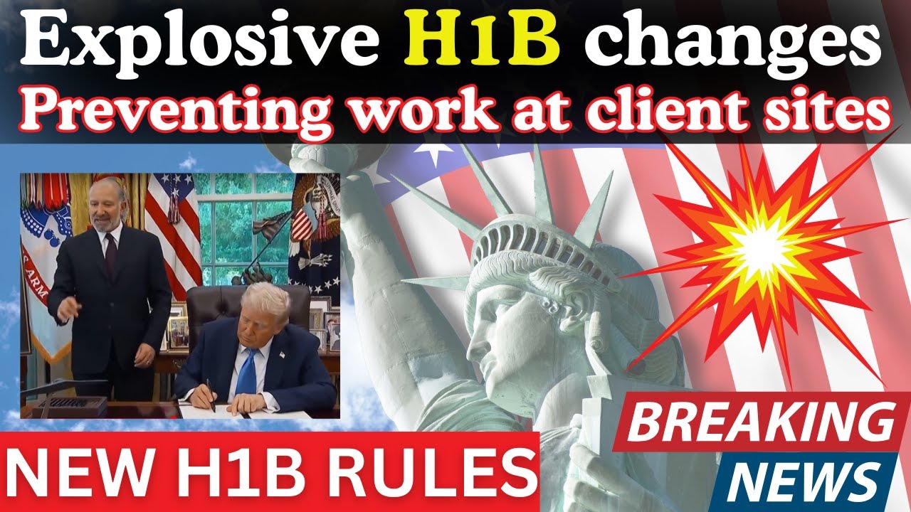 H1B EXPLOSIVE | Cant work at client site? Trump plans to publish new ...