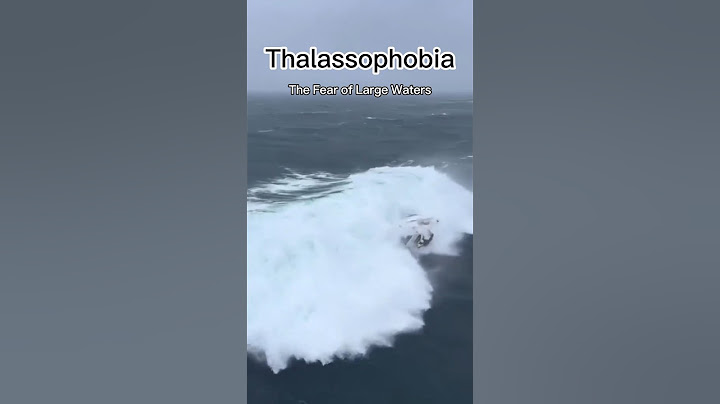 Thalassophobia - the fear of large waters #sea #waves #ship