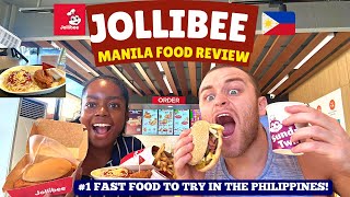 AMERICANS TRY JOLLIBEE For The First Time in Manila Philippines 🇵🇭 (Good Or Bad?)