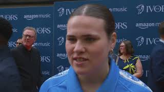 venbee talks songwriting on The Ivors red carpet