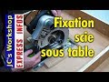 Comment faire une table meuble de scie circulaire. Fixation scie - EXPRESS INFOS #20