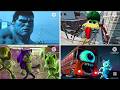 SONIC 🆚 THE INCREDIBLE HULK 🆚 LIGHTNING MCQUEEN EATER 🆚 SCHOOL BUS EATER -  Coffin Dance Song #42