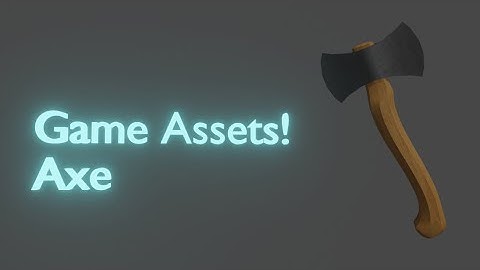 Blender 3D Game Modeling Tutorial (beginner) - Axe