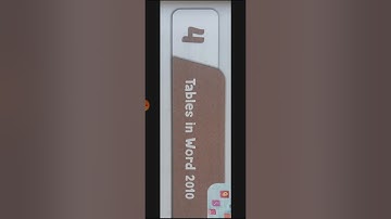 Class-6 # Subject-computer..#chapter -4 # topic- tables in word 2010 ..vedio -1